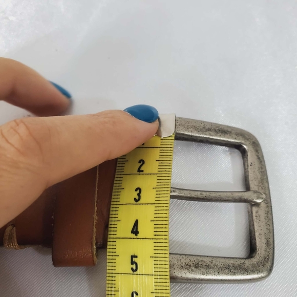 Vintage Men's Brown Leather Belt - Picture 9 of 10